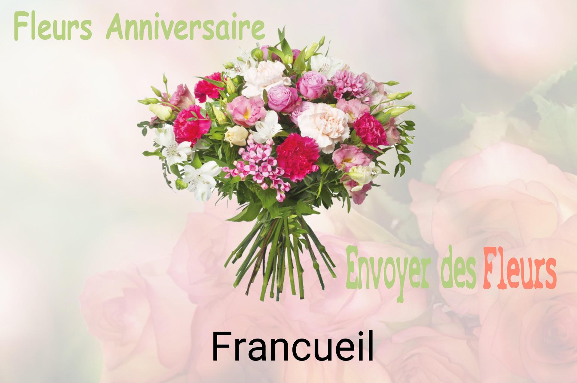 Bouquet de fleurs d’anniversaire livré à Francueil